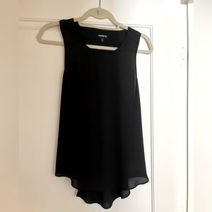Express Black Flowy Tank